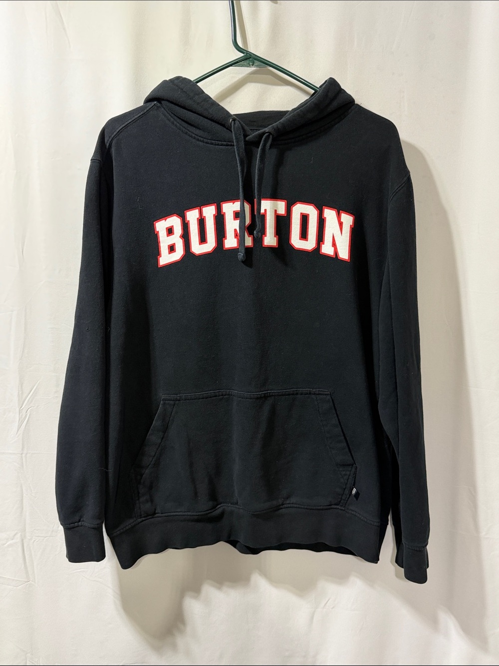 Burton Men’s Black Hoodie Sweatshirt with Front Logo